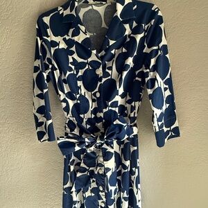 Tie waist shirt dress